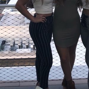 Kendall and Kylie striped pants